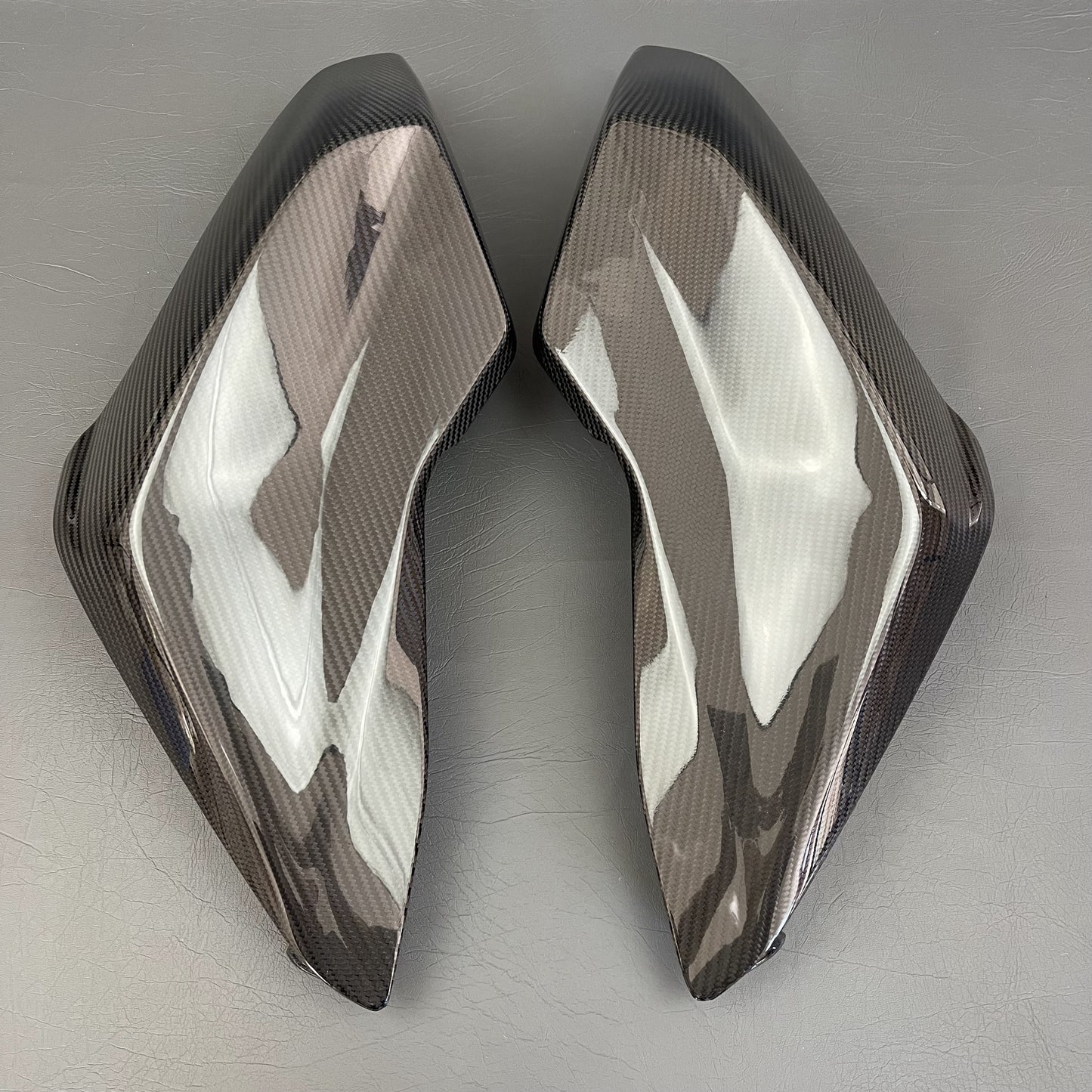 Ducati Hypermotard 950 Carbon Fiber Fuel Gas Tank Side Panels