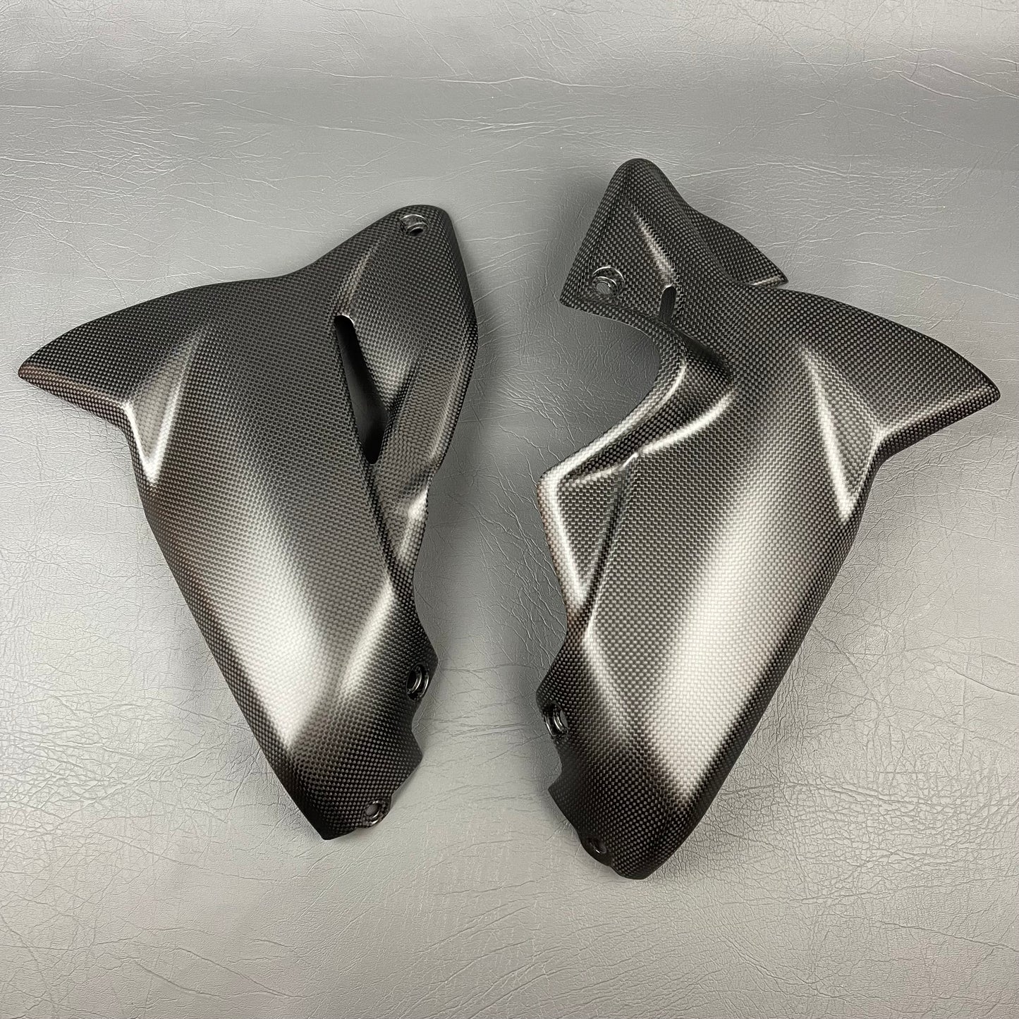 Ducati Diavel V4 Carbon Fiber Lower Side Fairings Belly Pan