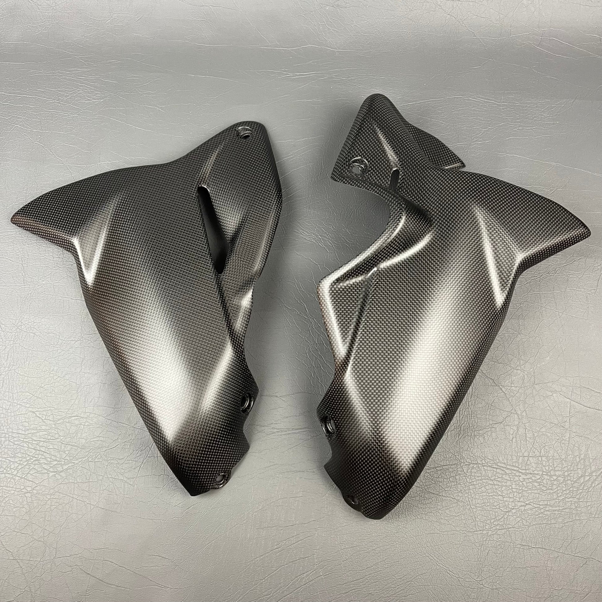 Ducati Diavel V4 Carbon Fiber Lower Side Fairings Belly Pan