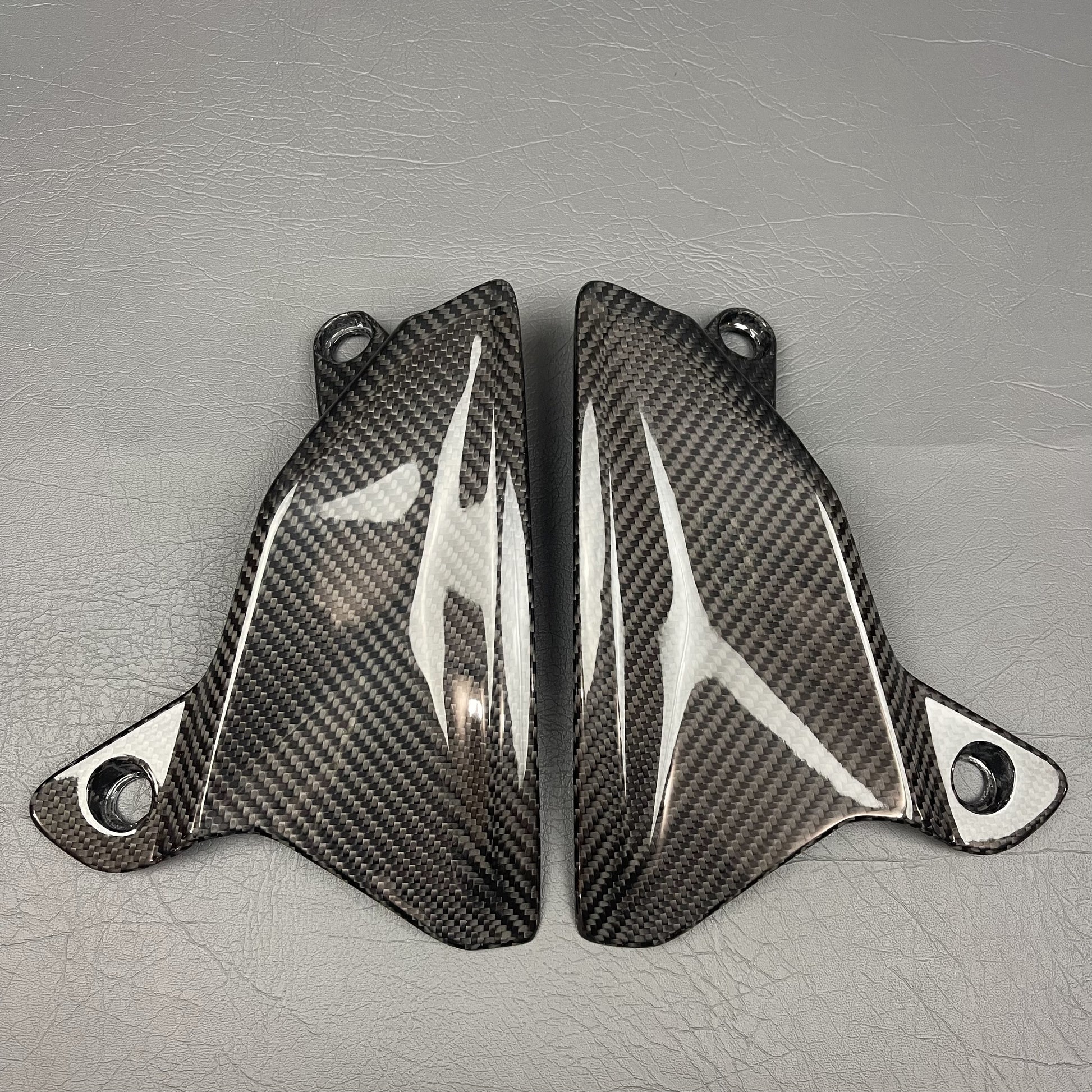Ducati Multistrada V4 Carbon Fiber Windscreen Side Shields – view 2
