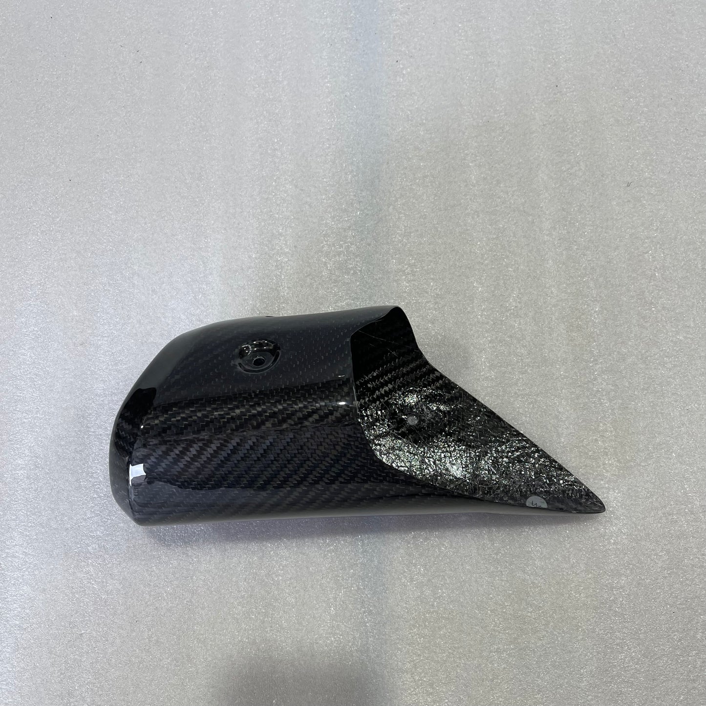 YAMAHA MT07 / FZ07 Carbon Fiber Exhaust Cover – view 2